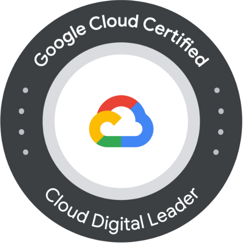 Google Cloud Cloud Digital Leader certification badge, google cloud partner