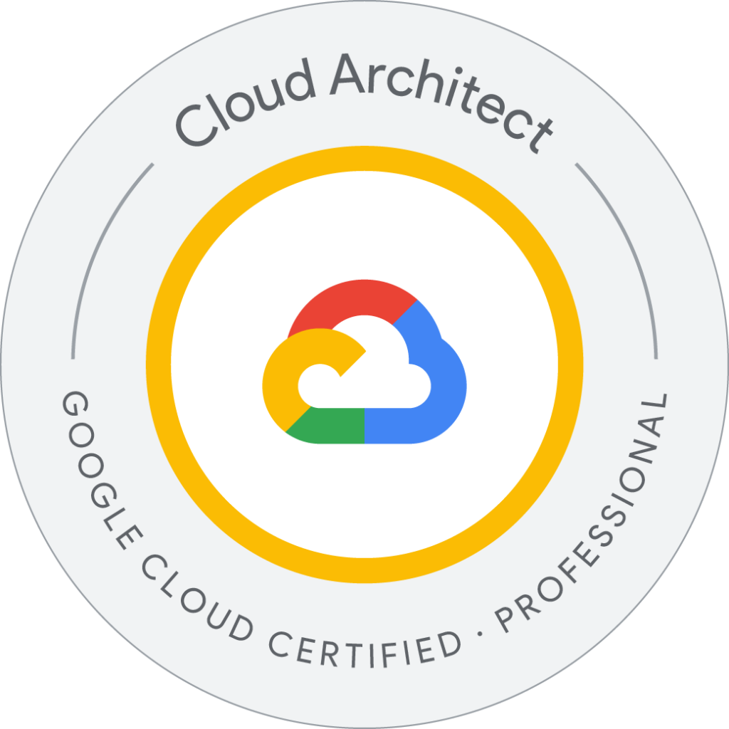 Google Cloud Certified Professional Cloud Architect Badge